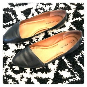 Lucky Brand leather black flats